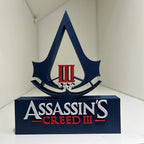 Placa Assassin's Creed 3 – Letreiro Gamer Mesa, Enfeite Setup, Connor Kenway 🪓🦅