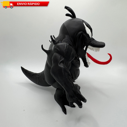 Boneco  Pato Donald Venom Estátua – Enfeite Setup Gamer, CCenário Estante Quarto Gamer, Presente Geek 🚀📦
