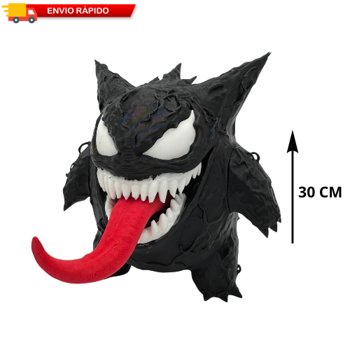Boneco Gengar Venom Pokemon Action Figure Estatua Colecionavel