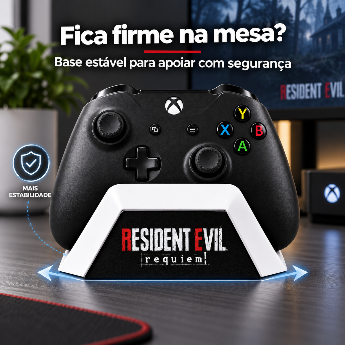 Suporte Para Controle Xbox One Series Gamer Mesa Setup