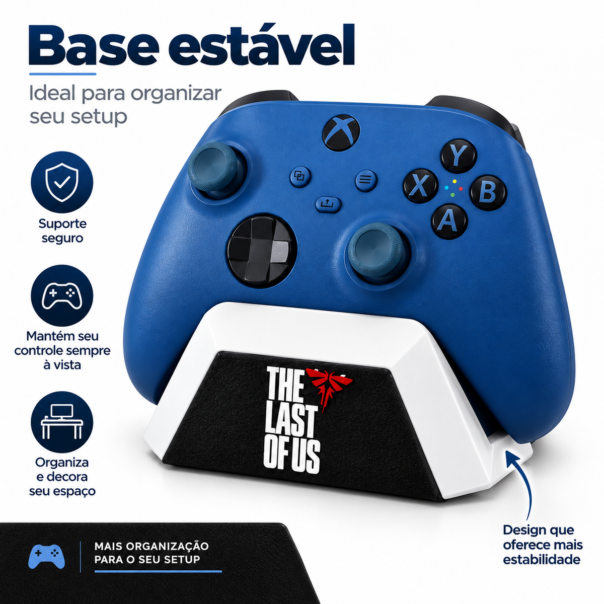 Suporte para Controle Xbox The Last of Us Base Organizador Gamer