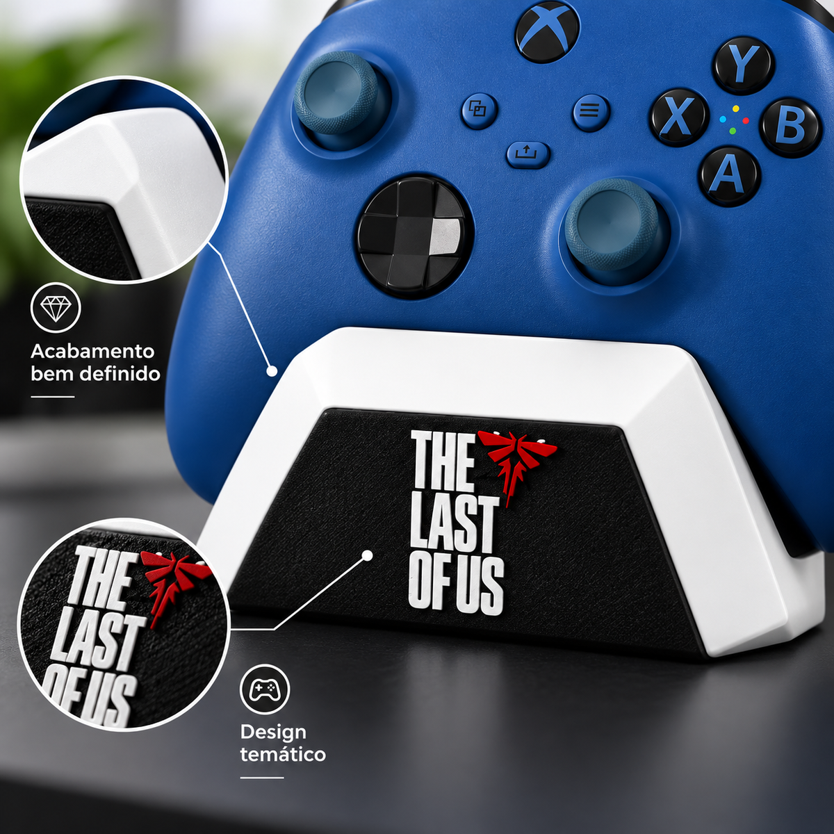 Suporte para Controle Xbox The Last of Us Base Organizador Gamer