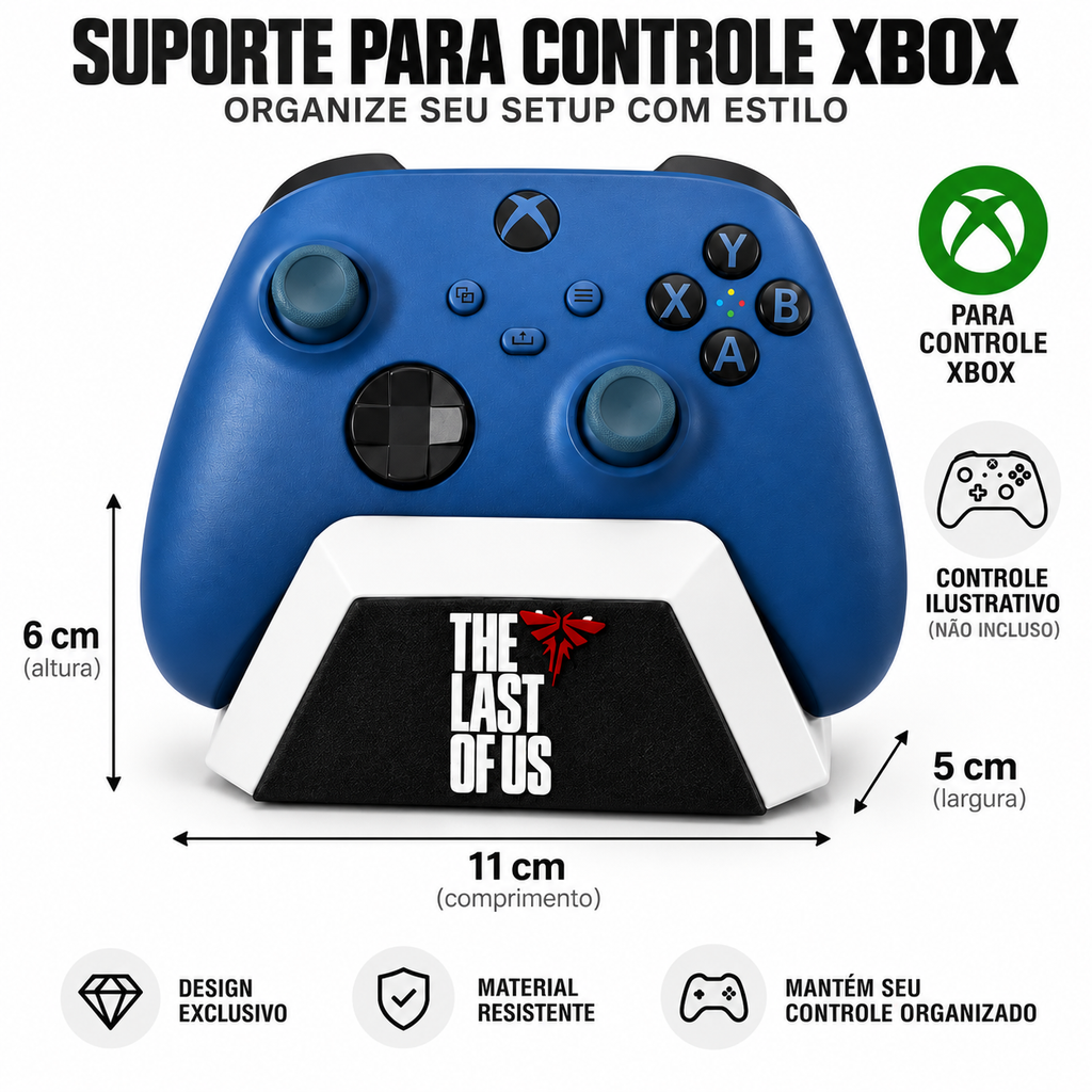 Suporte para Controle Xbox The Last of Us Base Organizador Gamer