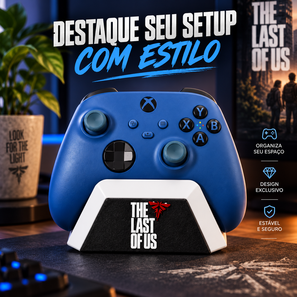 Suporte para Controle Xbox The Last of Us Base Organizador Gamer