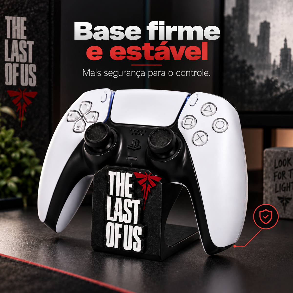 Suporte para Controle PS5 PS4 Xbox Universal Base Gamer The Last of Us