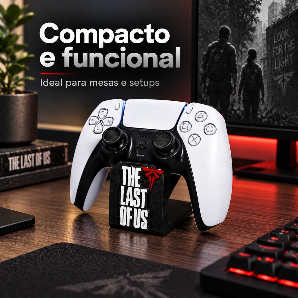 Suporte para Controle PS5 PS4 Xbox Universal Base Gamer The Last of Us