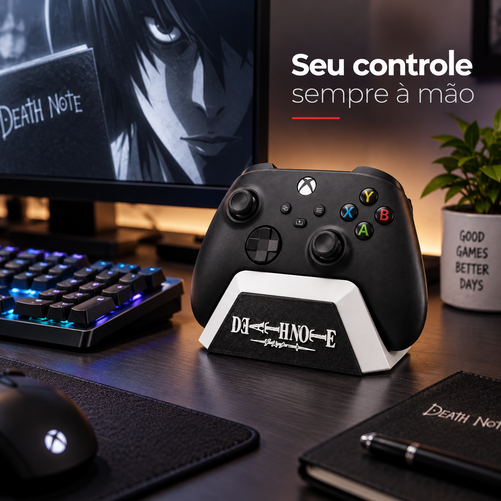 Suporte para Controle Xbox One Series S X Tema Death Note