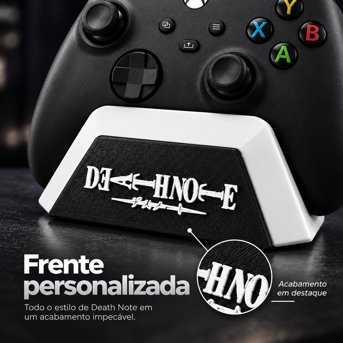 Suporte para Controle Xbox One Series S X Tema Death Note