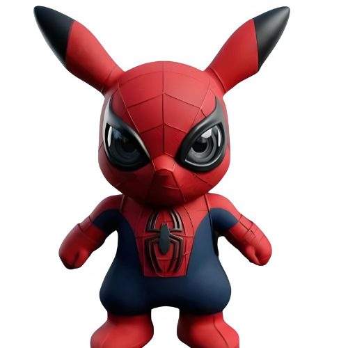 Pikachu Homem-Aranha Marvel - Action Figure  - Crossover Premium ⚡🕷️✨