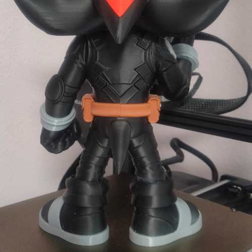 Boneco Shadow Justiceiro - Action Figure Colecionável - Estátua Sonic Justiceiro, Enfeite Gamer 🦔💀