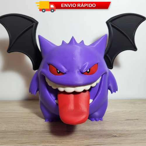 Gengar Fantasma - Action Figure Colecionável – Estátua Premium - Boneco Pokémon✨🛡️