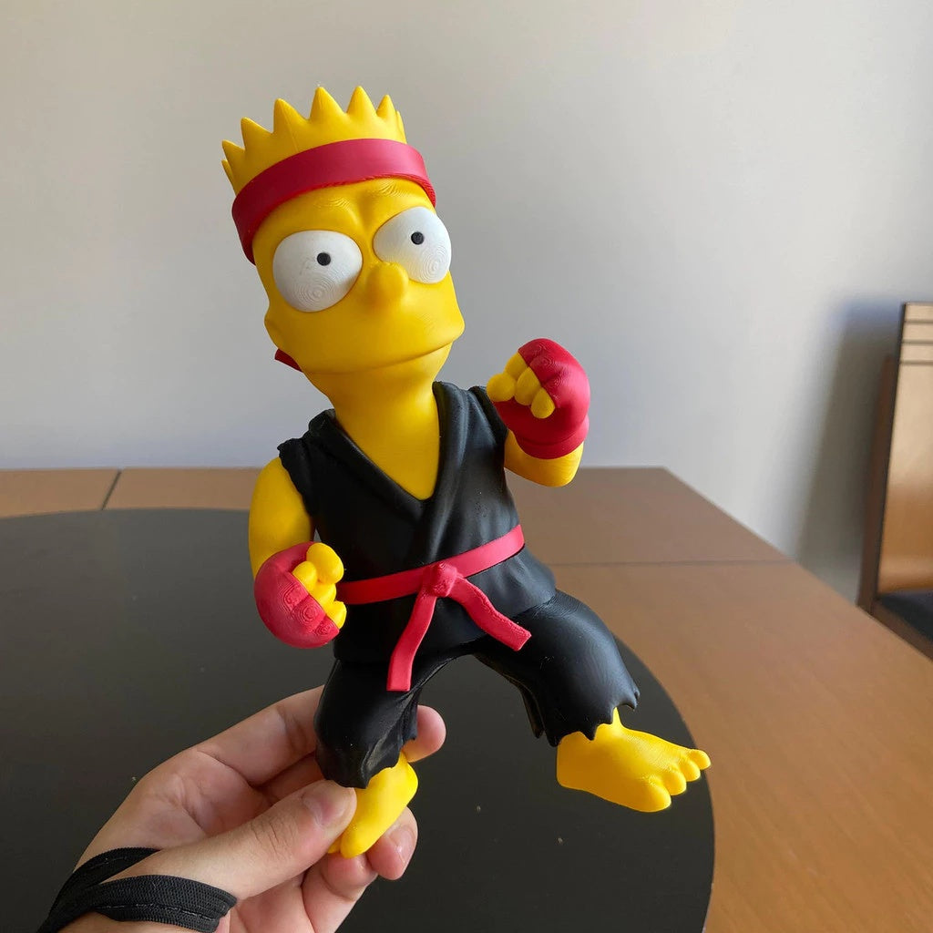 Bart Simpson Artes Marciais - Figura Colecionável - Premium 🥋🤜✨