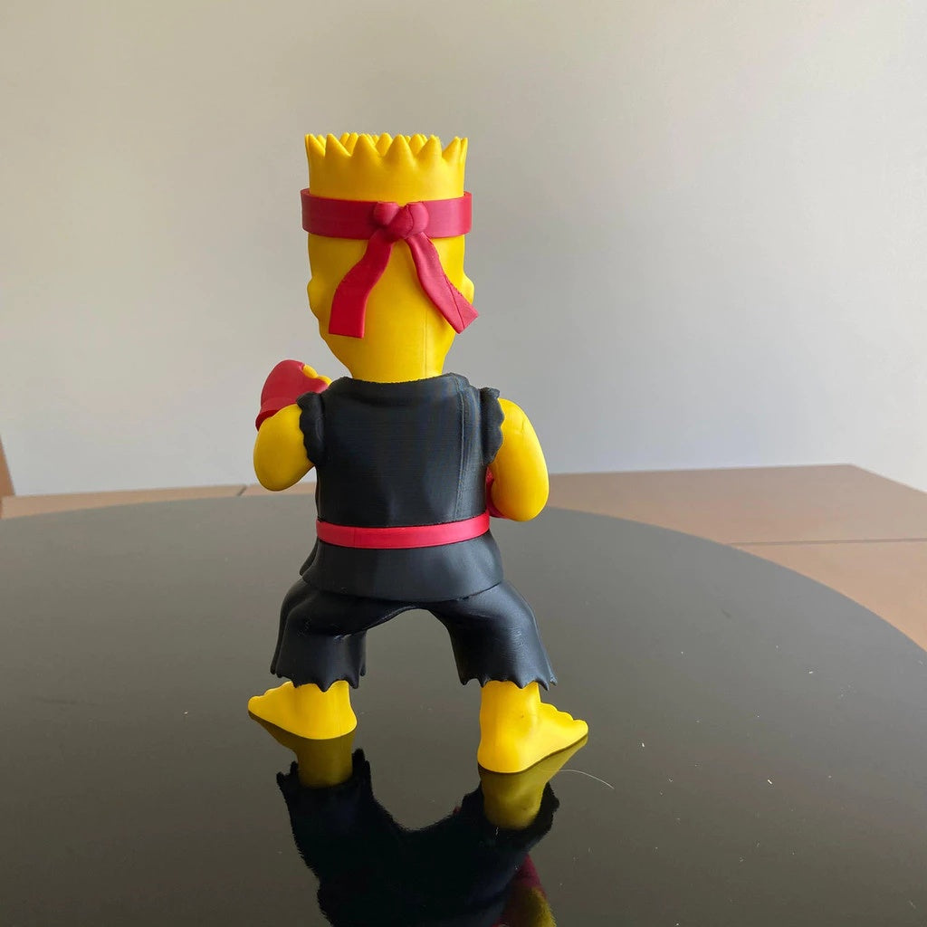 Bart Simpson Artes Marciais - Figura Colecionável - Premium 🥋🤜✨