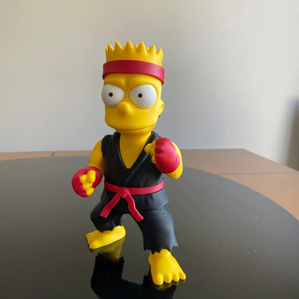 Bart Simpson Artes Marciais - Figura Colecionável - Premium 🥋🤜✨