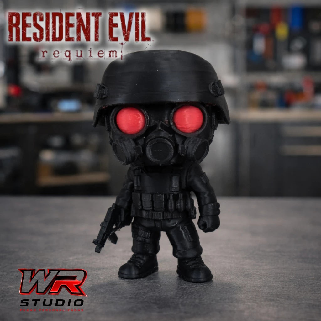 Hunk Resident Evil - Action Figure - Quarto Sobrevivente Premium ☣️🌑✨