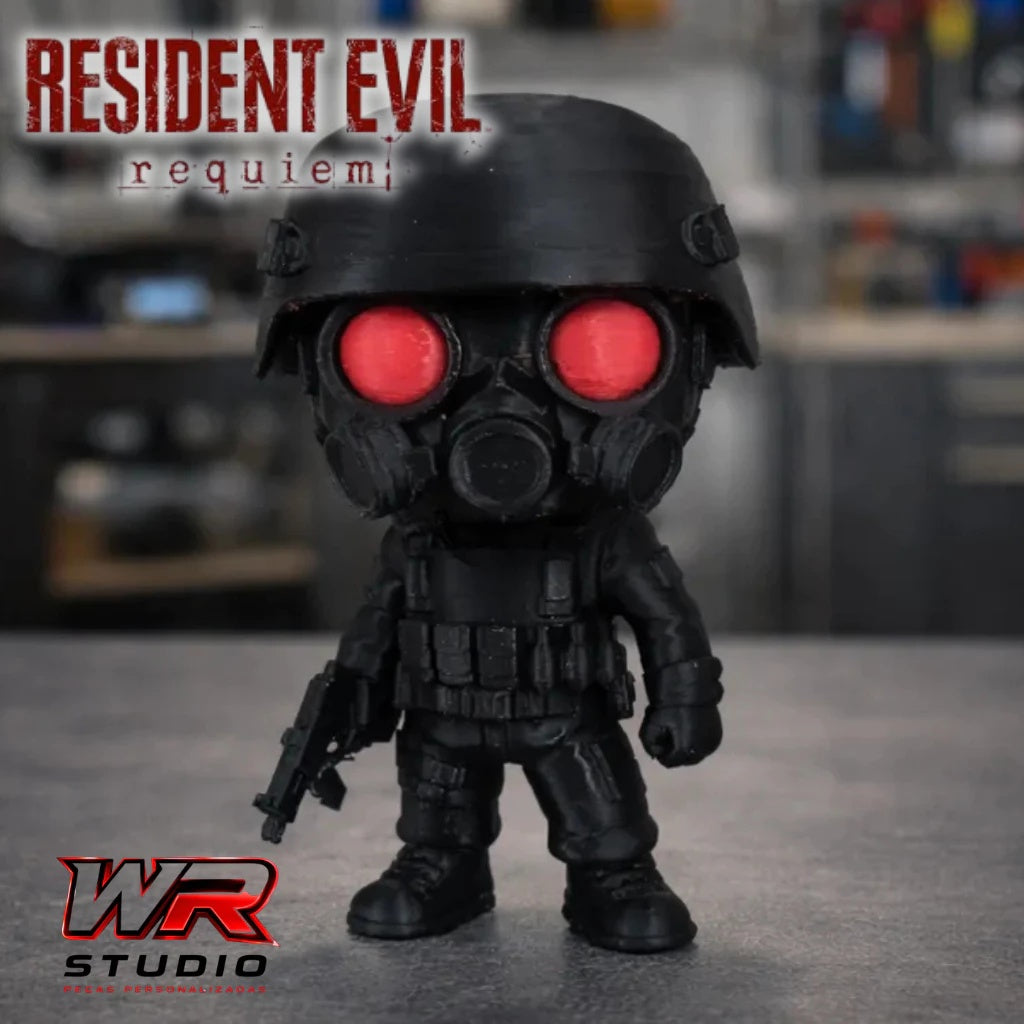 Hunk Resident Evil - Action Figure - Quarto Sobrevivente Premium ☣️🌑✨