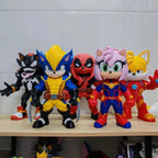 Amy Rose Capitã Marvel - Boneco Action Figure - Edição Especial Mashup Sonic x Avengers 🦸‍♀️✨