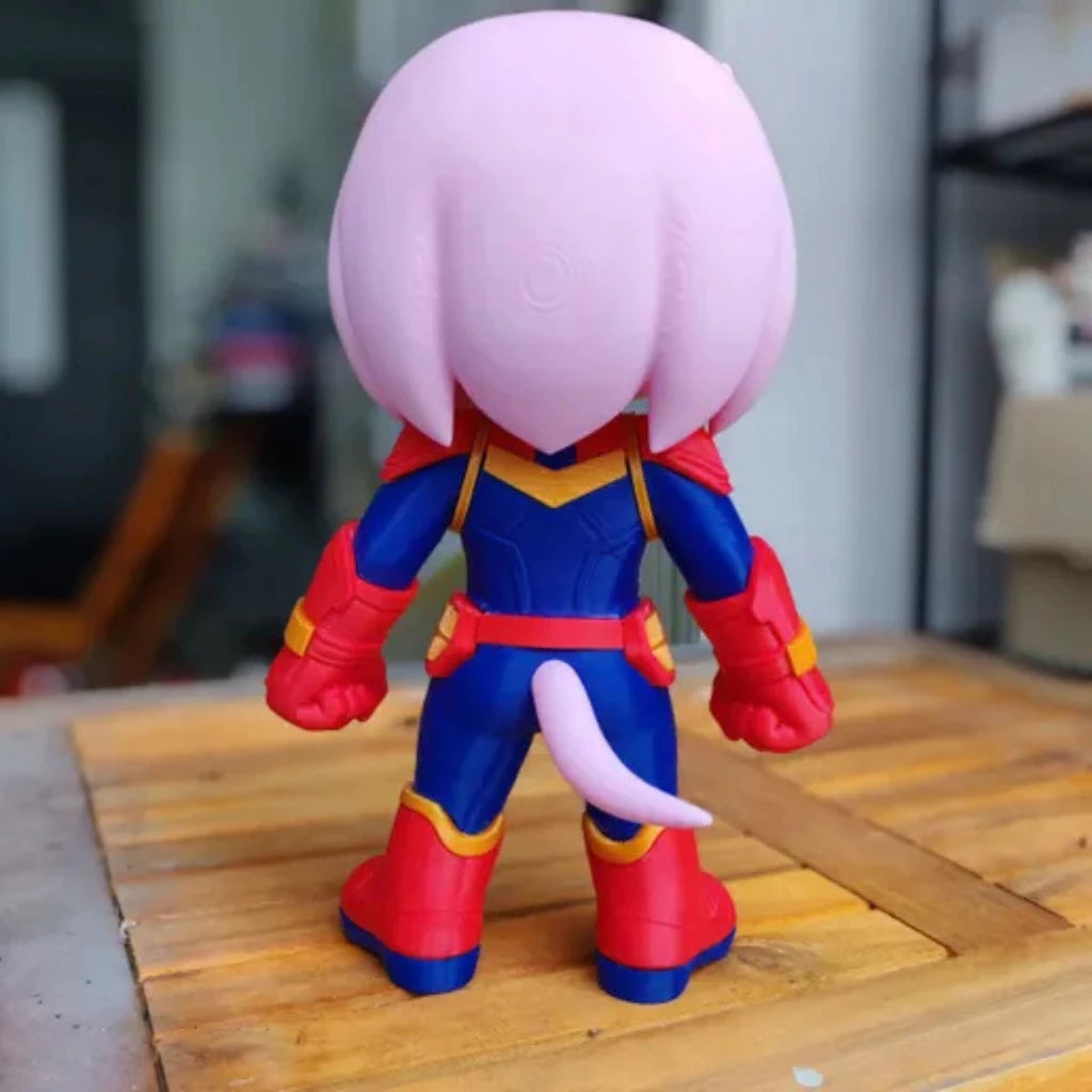 Amy Rose Capitã Marvel - Boneco Action Figure - Edição Especial Mashup Sonic x Avengers 🦸‍♀️✨