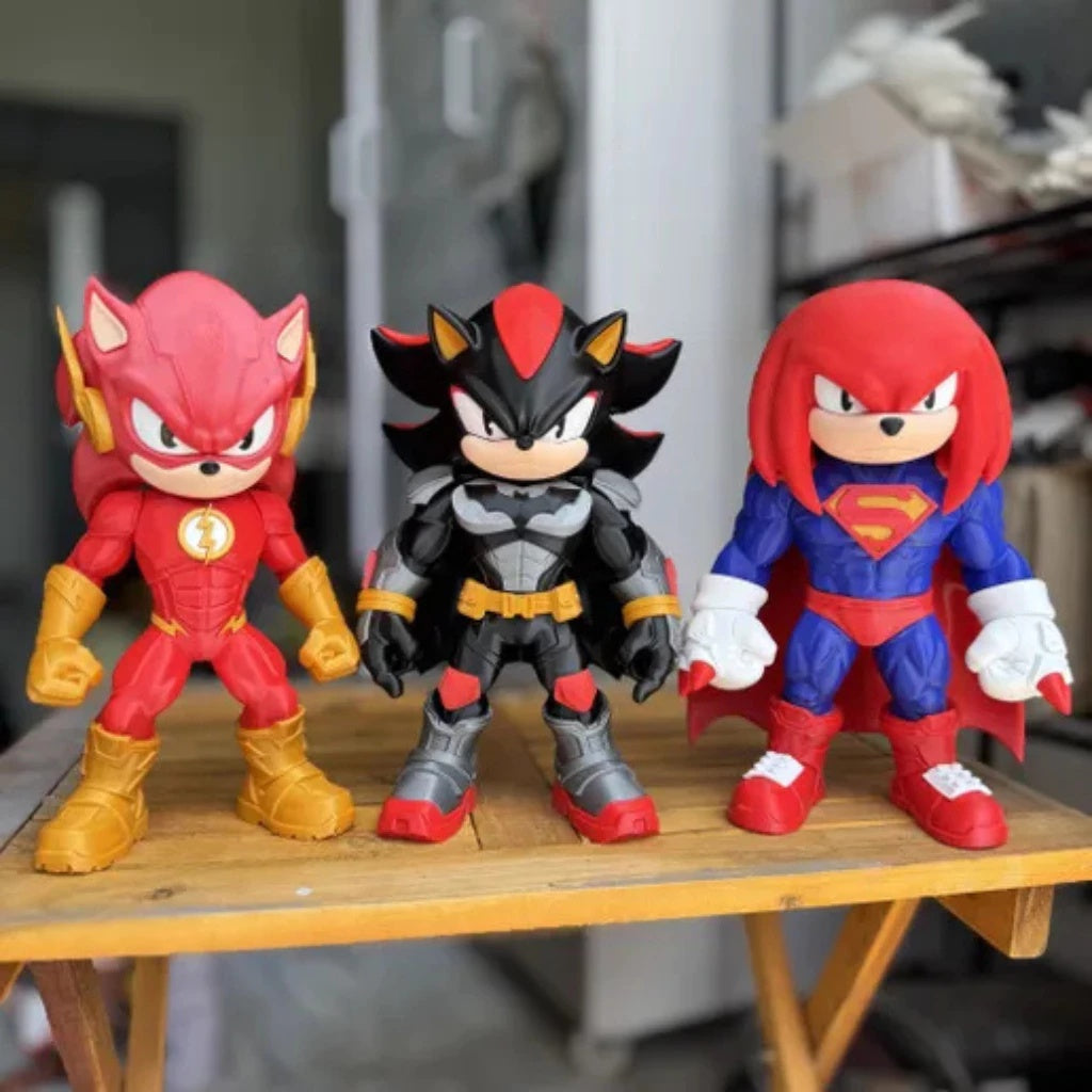 Amy Rose Capitã Marvel - Boneco Action Figure - Edição Especial Mashup Sonic x Avengers 🦸‍♀️✨