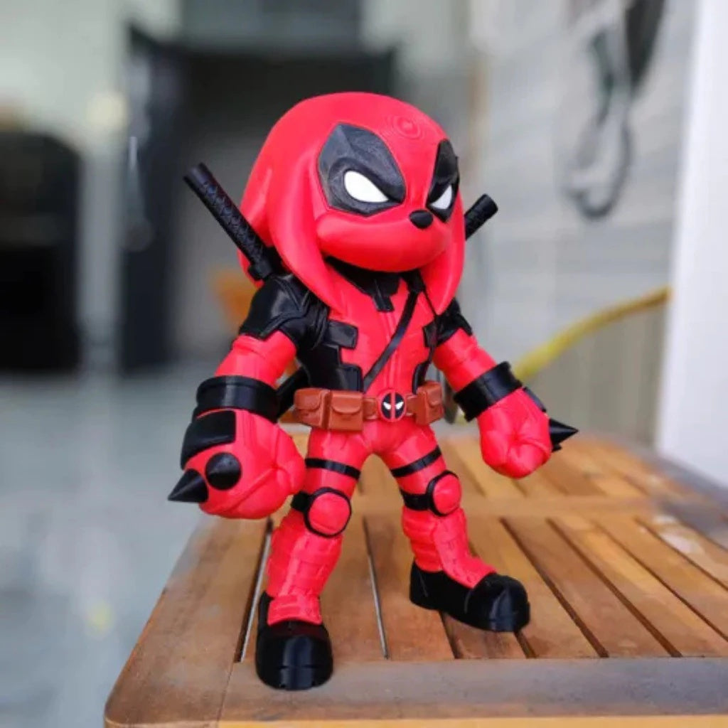 Knuckles Deadpool - Action Figure - Edição Especial Mashup Luxo 🥊🔴⚔️