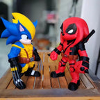 Knuckles Deadpool - Action Figure - Edição Especial Mashup Luxo 🥊🔴⚔️