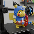 Pikachu - Boneco Colecionável - Vingadores Capitão América Premium ⚡🛡️💎