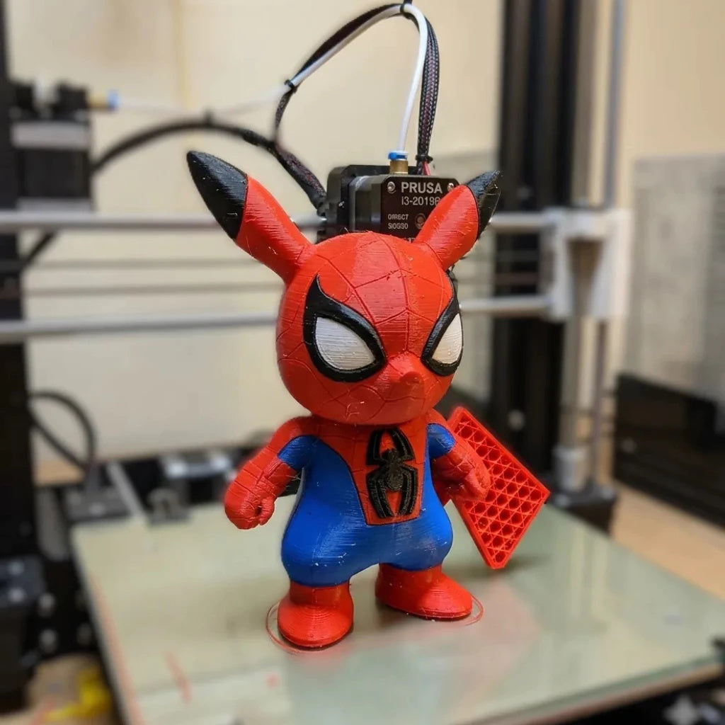 Pikachu Homem-Aranha Marvel - Action Figure  - Crossover Premium ⚡🕷️✨