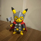 Pikachu Thor Marvel - Action Figure - Crossover Geek Premium ⚡🔨✨