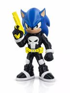 Sonic Justiceiro - Action Figure  - Grande 30cm Estátua Anti-Herói Luxo 🌑🌀✨