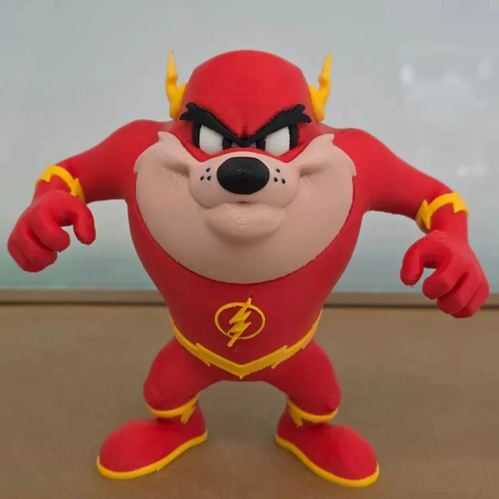 Boneco Taz Flash - Edição Especial Crossover Looney Tunes x DC Comics 🌪️⚡️