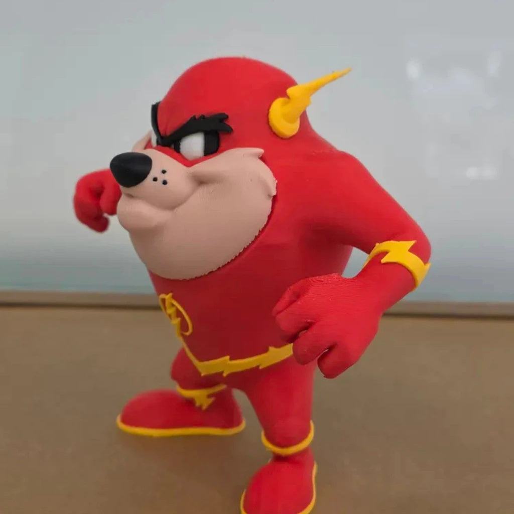 Boneco Taz Flash - Edição Especial Crossover Looney Tunes x DC Comics 🌪️⚡️
