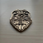Distintivo Raccoon Police R.P.D. - leon kennedy re9 -  Resident Evil Colecionador 🔥💎🎬