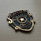 Distintivo Raccoon Police R.P.D. - leon kennedy re9 -  Resident Evil Colecionador 🔥💎🎬