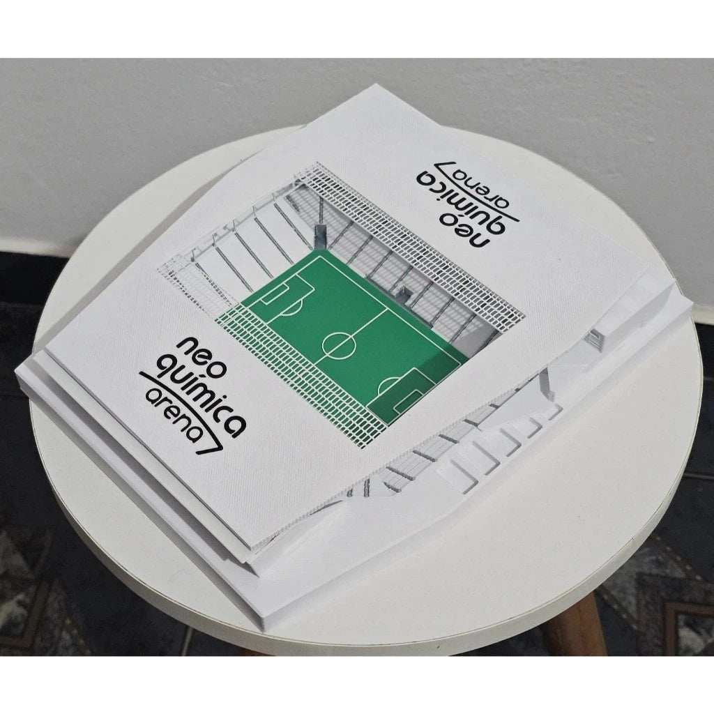 Estádio Neo Química Arena Corinthians Maquete Super Detalhado Presente Futebol