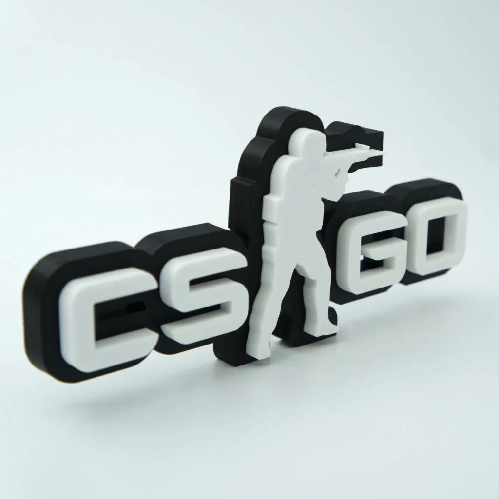 Placa Counter Strike CS GO – Letreiro Gamer Mesa, Enfeite Setup, Decoração 🏆🕹️