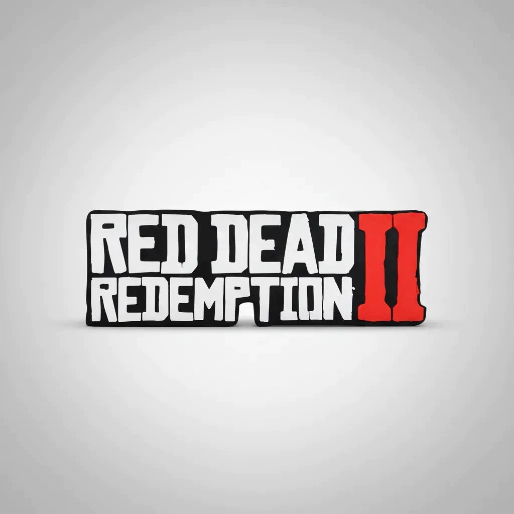 Placa Red Dead Redemption 2 – Letreiro Gamer Mesa, Enfeite Setup, Decoração 🎮🐎