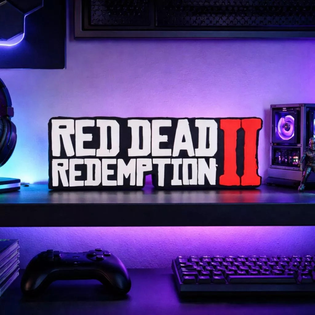 Placa Red Dead Redemption 2 – Letreiro Gamer Mesa, Enfeite Setup, Decoração 🎮🐎