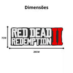Placa Red Dead Redemption 2 – Letreiro Gamer Mesa, Enfeite Setup, Decoração 🎮🐎