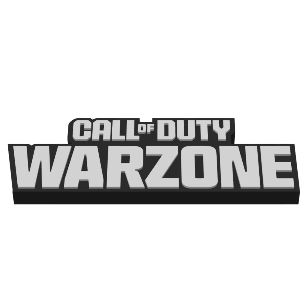 Placa Decorativa Call of Duty Warzone - Decoração Gamer COD Warzone