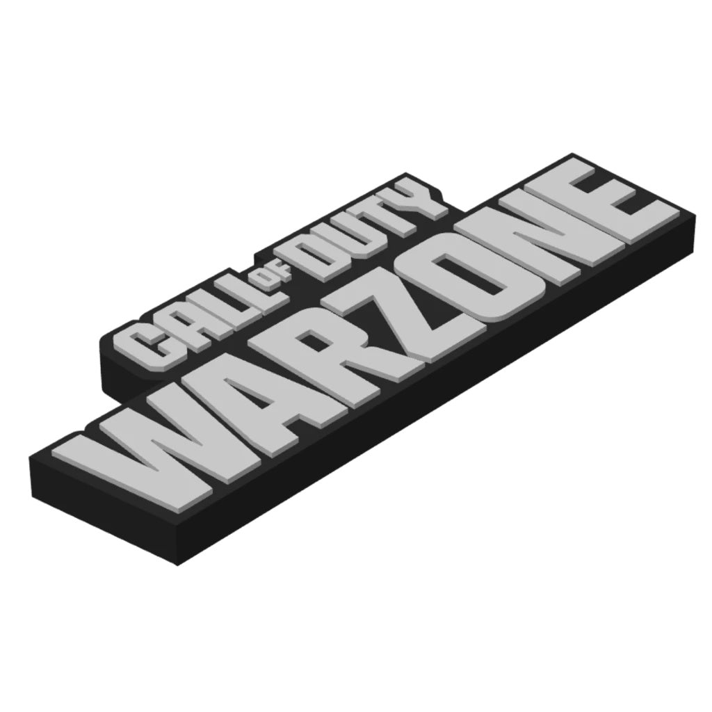 Placa Decorativa Call of Duty Warzone - Decoração Gamer COD Warzone
