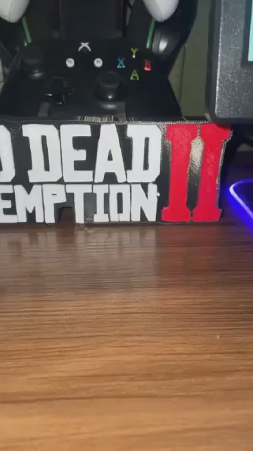 Placa Red Dead Redemption 2 – Letreiro Gamer Mesa, Enfeite Setup, Decoração 🎮🐎