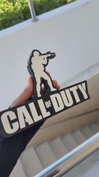 Placa Decorativa Call of Duty – Letreiro Mesa Gamer, Enfeite Modern Warfare, COD 🚀📦