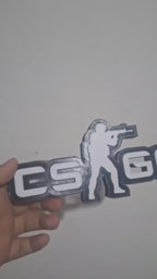 Placa Counter Strike CS GO – Letreiro Gamer Mesa, Enfeite Setup, Decoração 🏆🕹️