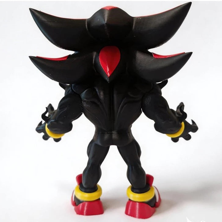 Shadow the Hedgehog Venom - Boneco Colecionável Premium 3D 🌑💎🔥